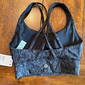 lululemon black camo energy bra